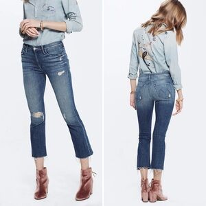 MOTHER Denim Insider Crop Fray in Gypsy Size 29